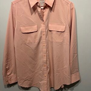 Chico's Blush Pink Collared Shirt